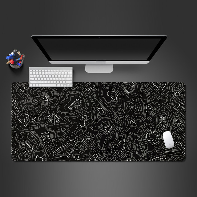 Super Cool Black White Abstract Speed Gaming Mouse Pad Mat Rubber Lock Edge  Mousepad Gamer Mat For Desk Computer Pad - Mouse Pads - AliExpress